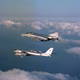 Illustration for article titled 27 high tension photos of NATO jets intercepting Russian warplanes